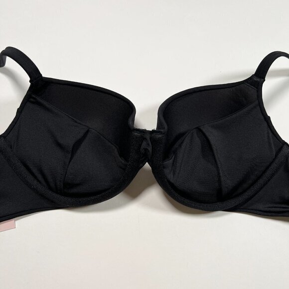 Victoria Secret 32C S Twist Front Push Up Bikini Top Cheeky Bottom Set Black - Picture 6 of 7